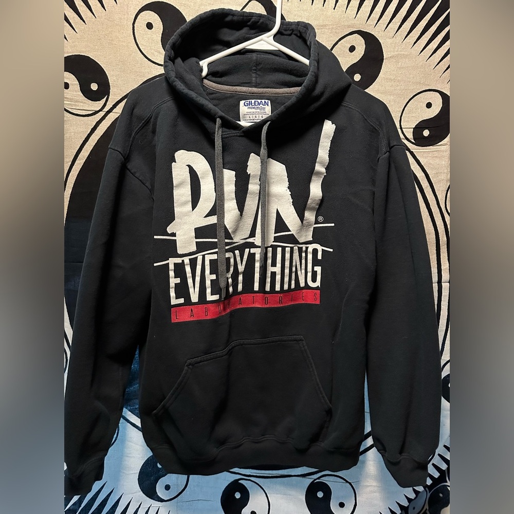 Run Everything Labs Flag Nor Fail Black Hoodie